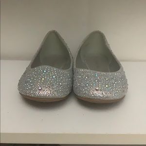 Glittery ballerina flats